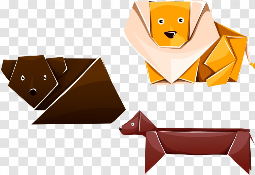 Origami Paper Dog Plane - Puppy Transparent PNG