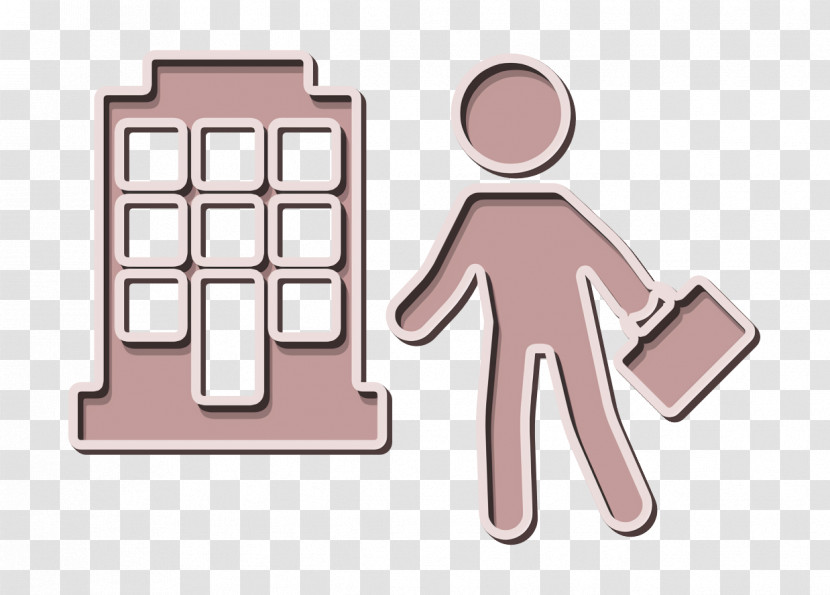 Worker Icon Man With Company Icon Triumphs Icon Transparent PNG