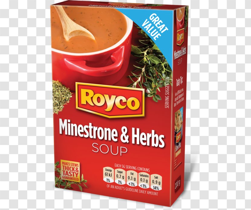 Minestrone Instant Soup Knorr Flavor - Photos Herbs Transparent PNG