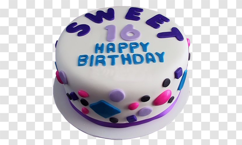 Birthday Cake Sweet Sixteen Decorating - Watercolor Transparent PNG