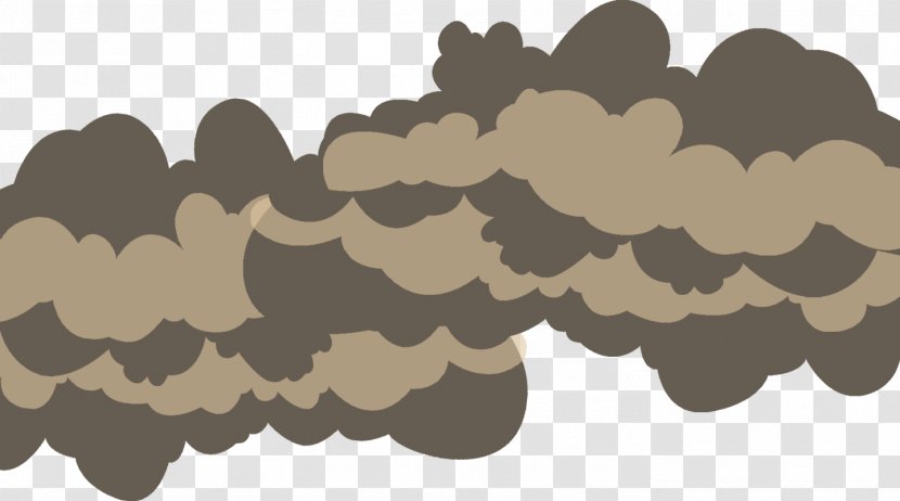 Cartoon Cloud - Tree - Beige Transparent PNG