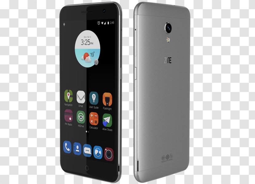 ZTE Blade V7 Lite Grey Hardware/Electronic - Zte - 16 GBGoldUnlockedGSM SmartphoneSmartphone Transparent PNG