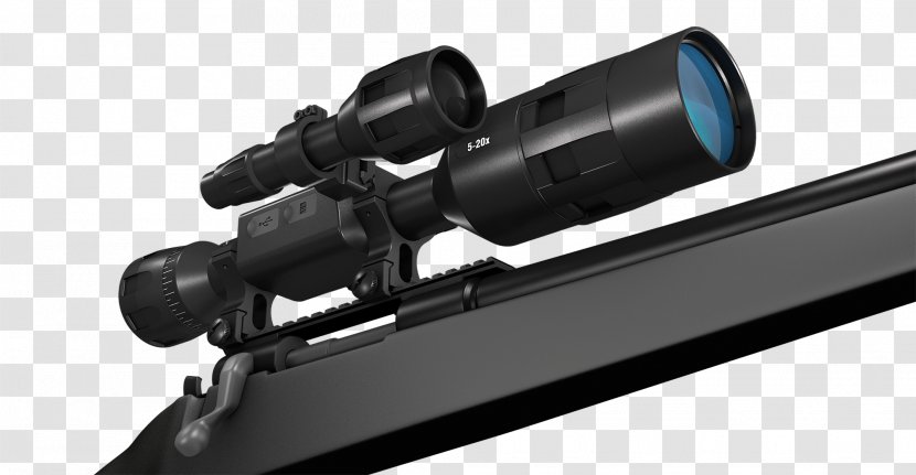 Telescopic Sight 4K Resolution American Technologies Network Corporation Night - Silhouette - Weapon Transparent PNG