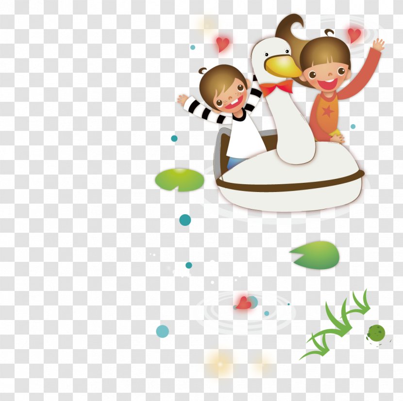 Cygnini Watercraft Clip Art - Swan Boat Ride Sisters Transparent PNG