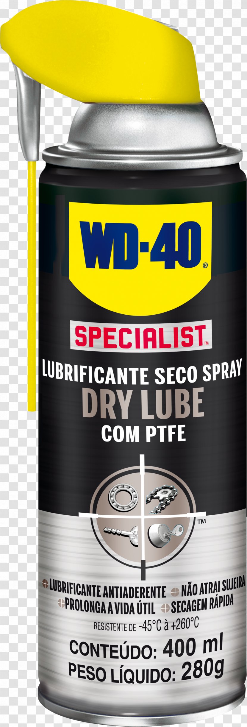 WD-40 Lubricant Aerosol Spray Industry Grease - Lube Transparent PNG