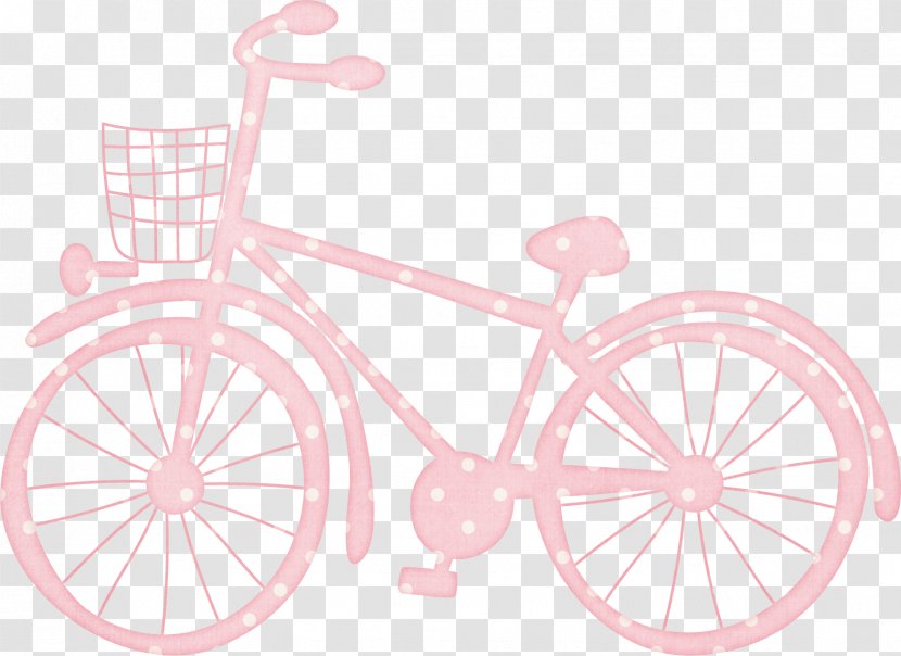 Bicycle Wheel Frame Road Hybrid Pattern - Creative Pink Bike Transparent PNG