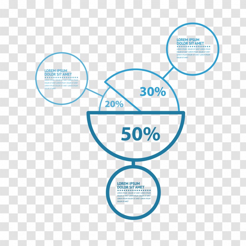 Circle Data - Pie Chart - Vector Information Map Transparent PNG