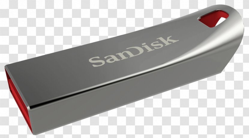 SanDisk Cruzer Blade USB 2.0 Flash Drives Force Drive - Hardware - 32 GBSilver, RedUSB Transparent PNG