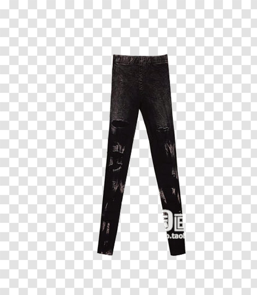 Leggings Jeans Icon - Tights - Blue-black Transparent PNG