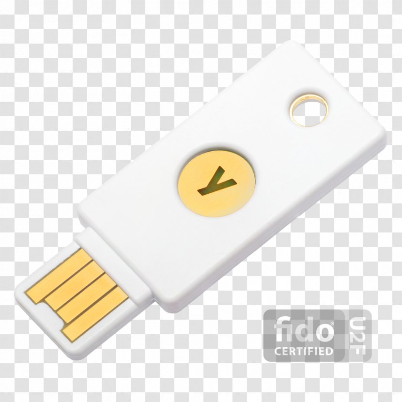 Security Token YubiKey Universal 2nd Factor Authentication One-time Password - Key Transparent PNG