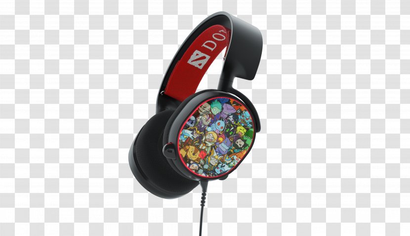 Dota 2 SteelSeries Headphones Special Edition Valve Corporation - Audio Equipment - Headset Transparent PNG