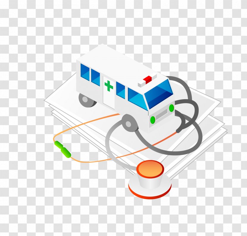 Ambulance Adobe Illustrator - Flash Player - Three-dimensional Medical White Transparent PNG