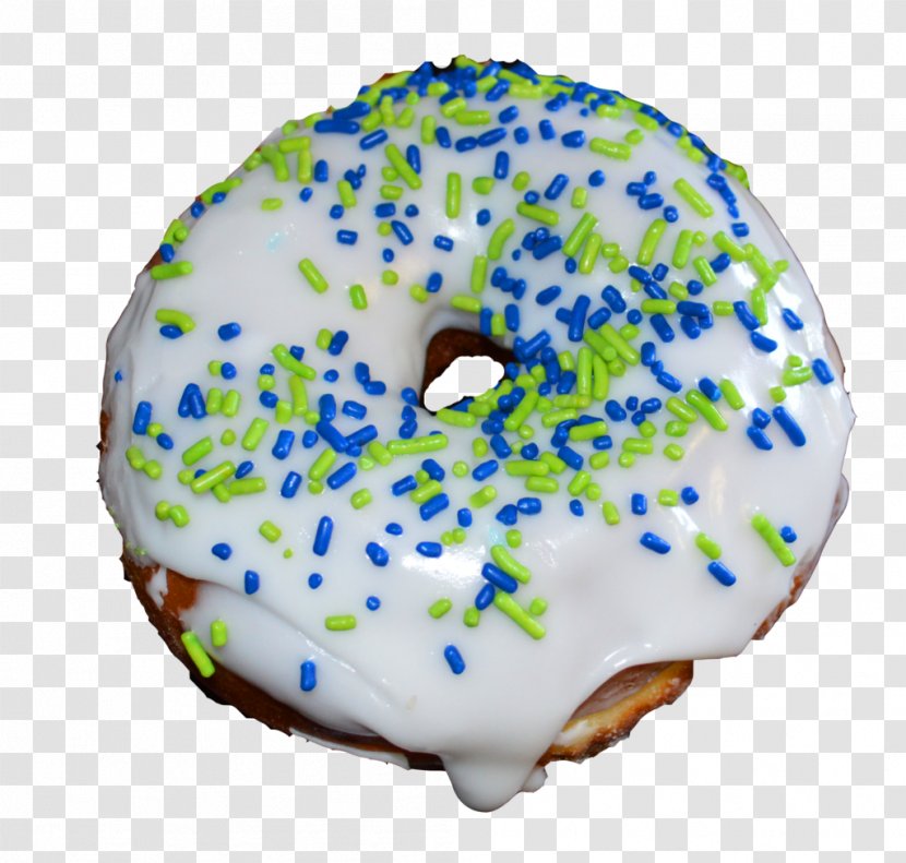 Donuts Frosting & Icing Sprinkles Glaze Blue - Nut - Legendary Doughnuts Transparent PNG