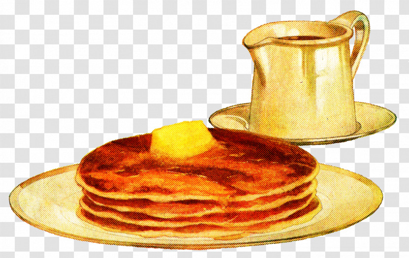 Dish Pancake Breakfast Food Meal Transparent PNG