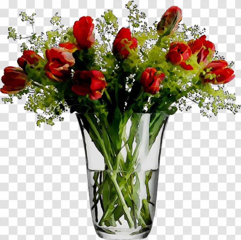 Garden Roses Floral Design Vase Cut Flowers - Bouquet - Artificial Flower Transparent PNG