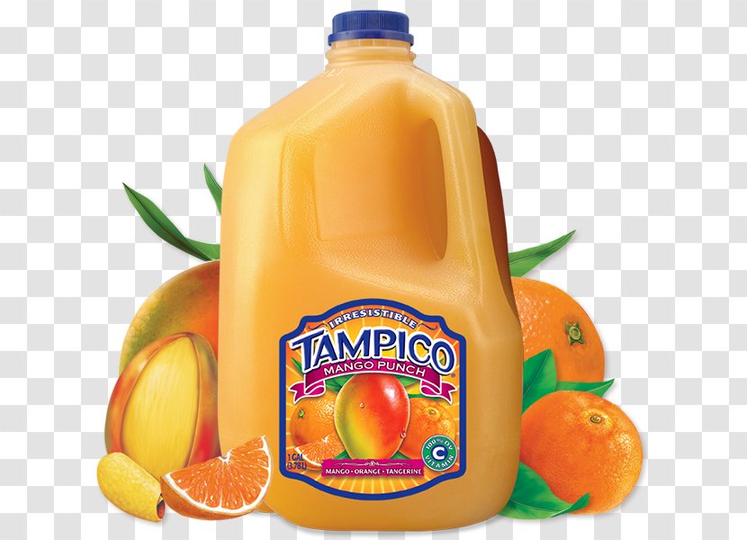Orange Juice Punch Tangerine Drink - Soft - Mango Transparent PNG