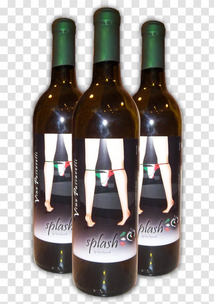 Dessert Wine Zinfandel Red Tears Of - Glass Bottle - Splash Transparent PNG