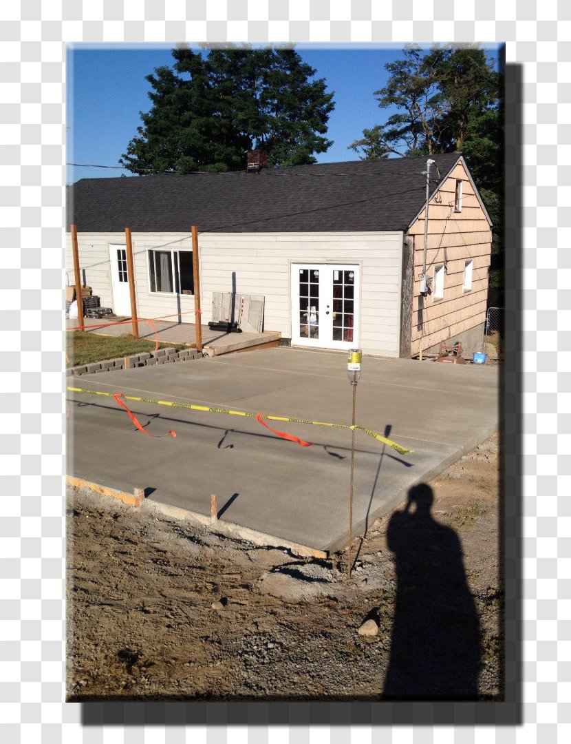 Window House Roof Residential Area Driveway - Thumb - Concrete Sidewalk Transparent PNG