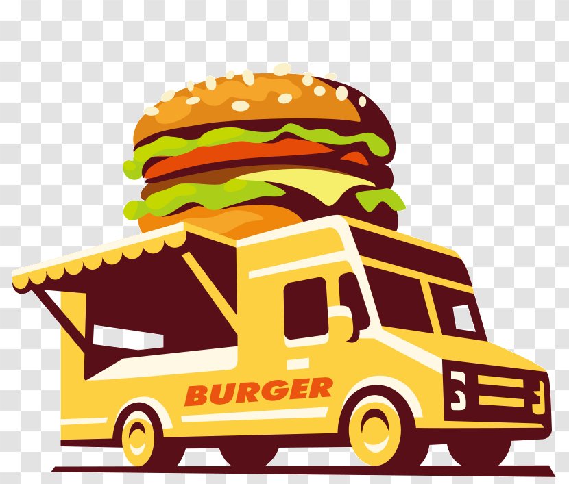 Hot Dog Hamburger Pizza Cafe Food Truck - Donuts - Car Transparent PNG