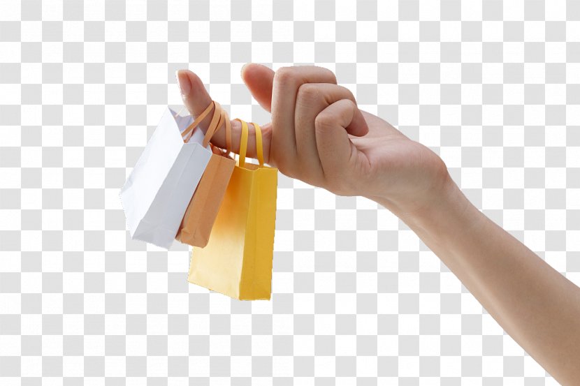 Thumb La Descarga Reusable Shopping Bag - Mini On Your Finger Transparent PNG