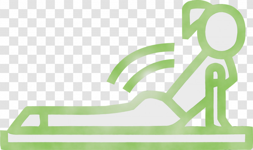 Green Line Font Logo Transparent PNG