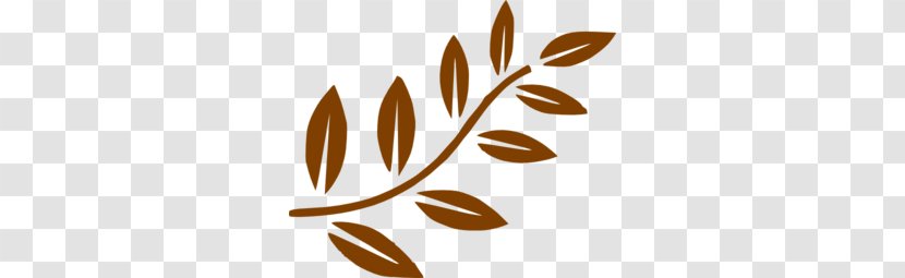 Branch Leaf Tree Clip Art - Brown Cliparts Transparent PNG