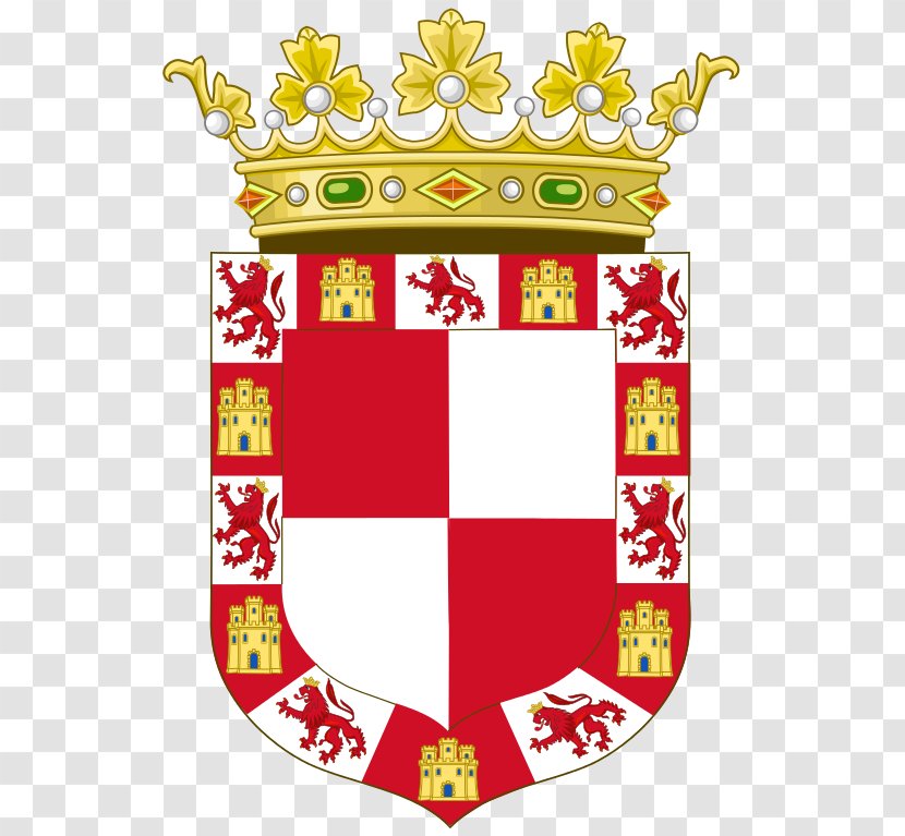 Crown Of Castile Coat Arms Spain Kingdom Jaén Aragon - Isabella I - Realm Royale Transparent PNG