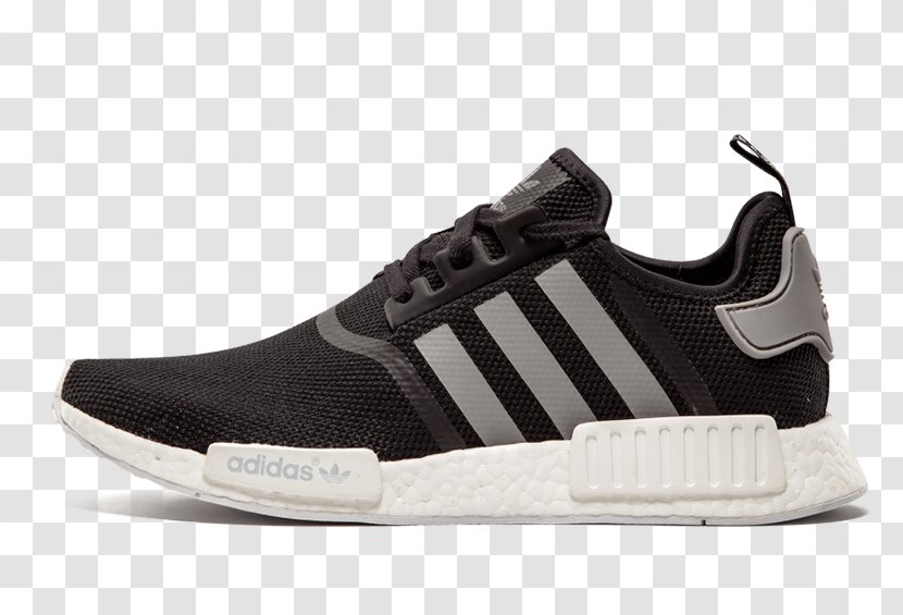 Mens Adidas Nmd R1 Sports Shoes NMD White // Core - Black Transparent PNG