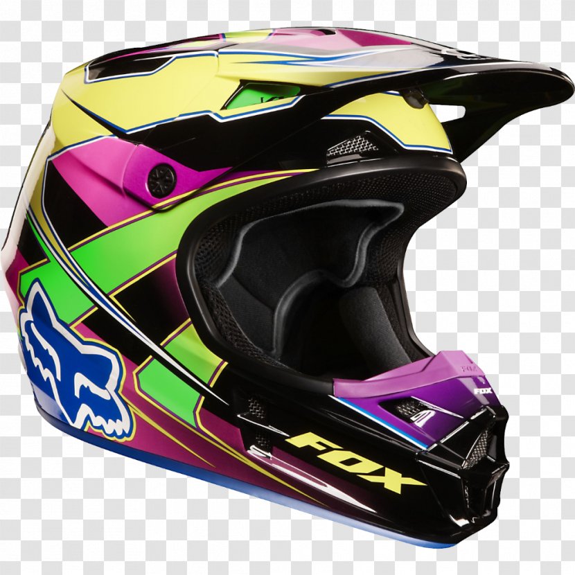 Motorcycle Helmets T-shirt Fox Racing Motocross Transparent PNG
