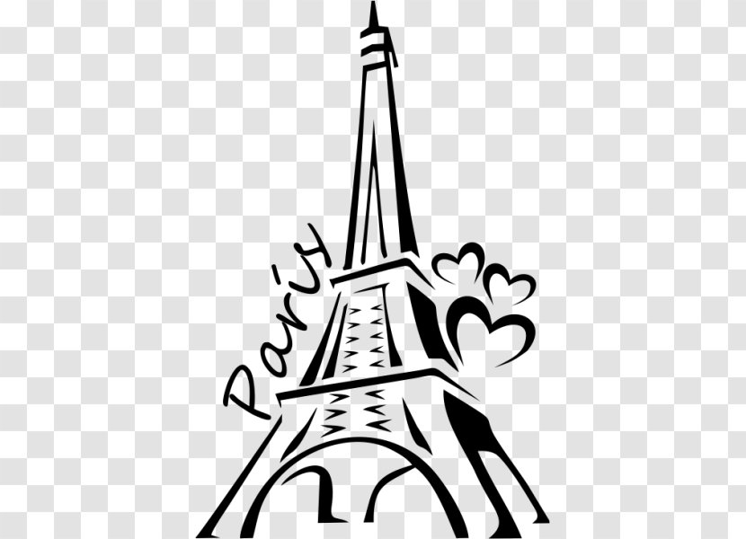 Eiffel Tower Drawing Painting Silhouette Transparent PNG