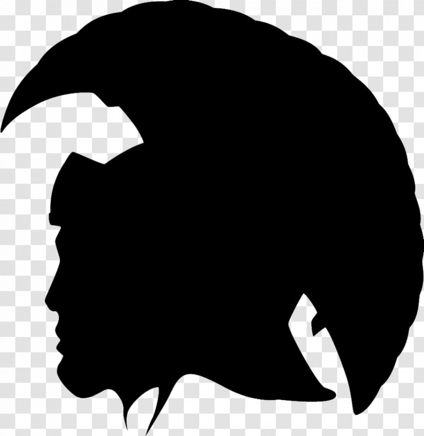 Clip Art Silhouette Black M - Hair Transparent PNG