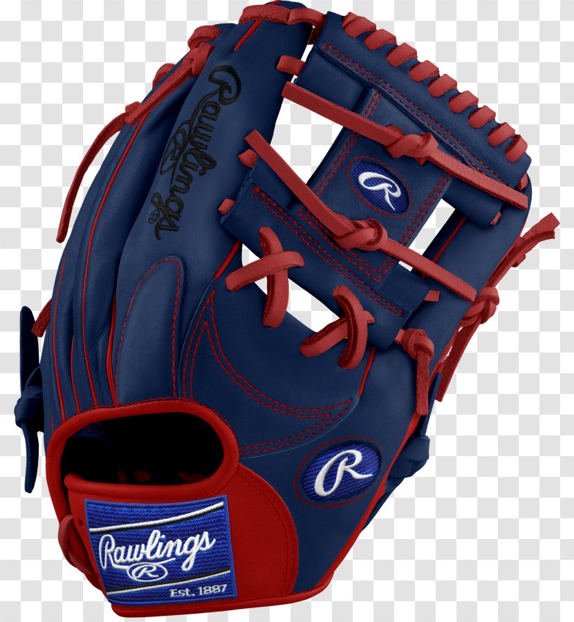 Baseball Glove Rawlings Gold Award - Electric Blue Transparent PNG