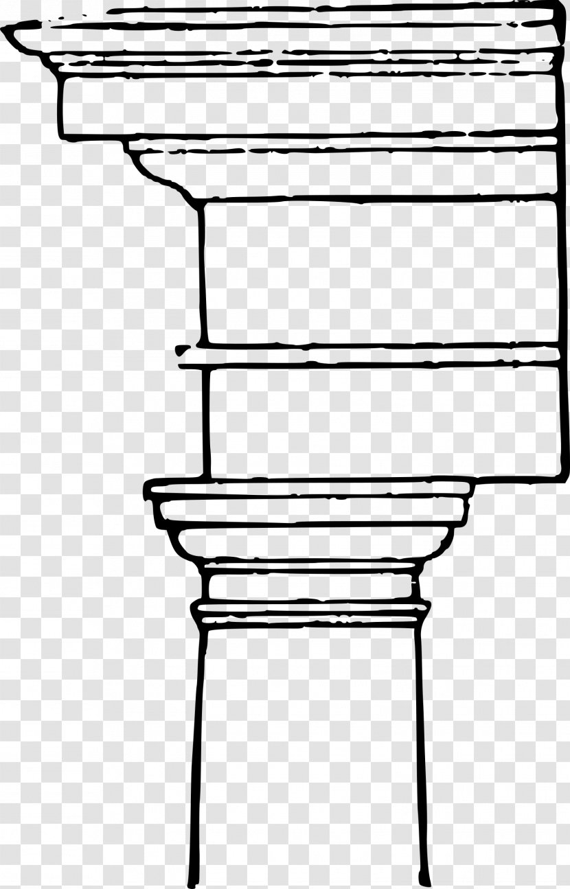 Tuscan Order Capital Classical Clip Art - Greek Architectural Pillars Decorated Background Transparent PNG