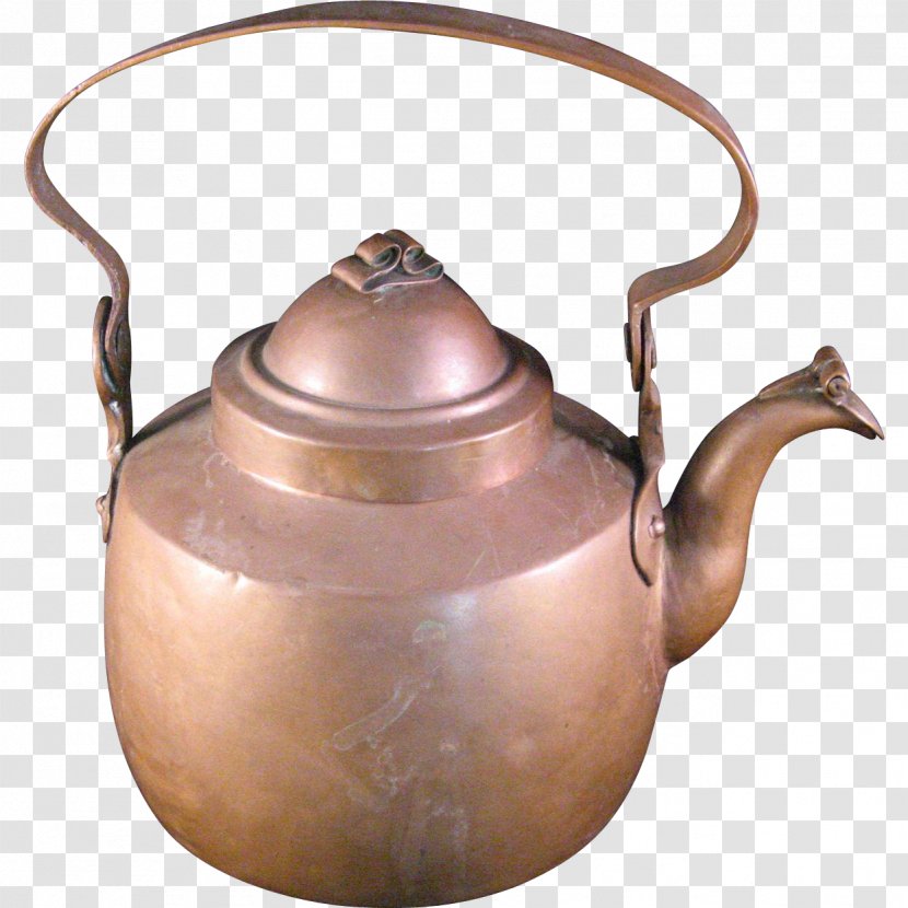 Kettle Teapot Tableware Copper Small Appliance - Antique Transparent PNG