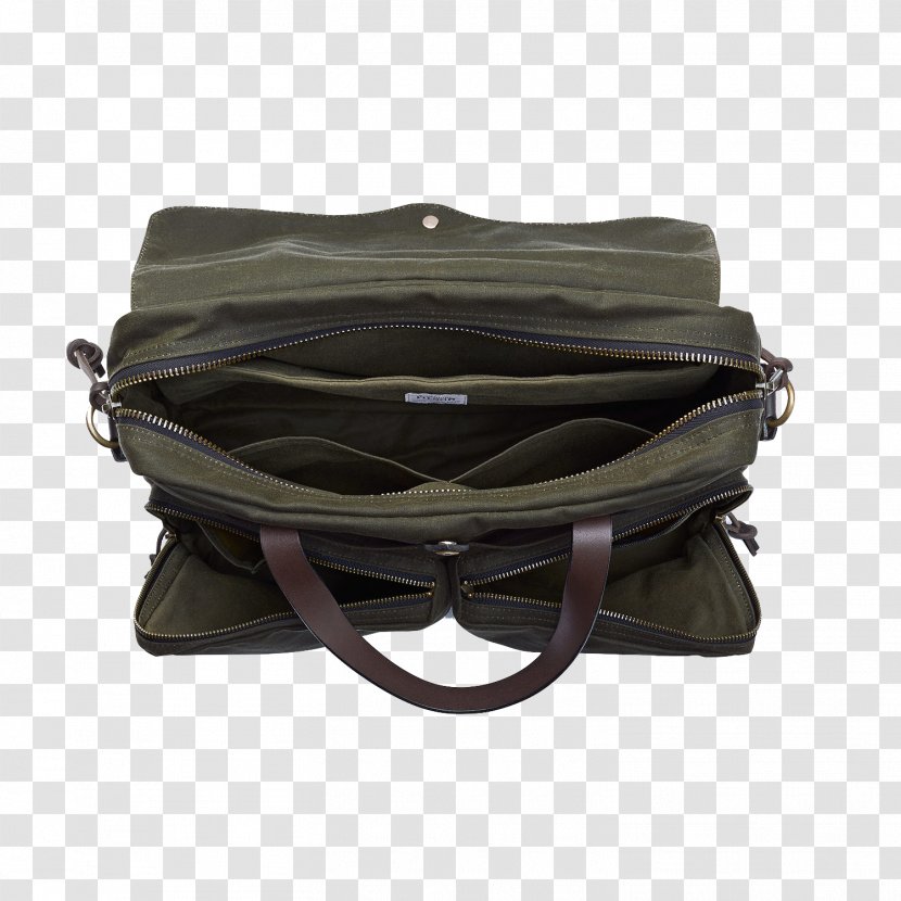 Handbag Filson 24 Hour Briefcase - Messenger Bag - 24-Hour Tin BriefcaseOtter GreenCloth Transparent PNG