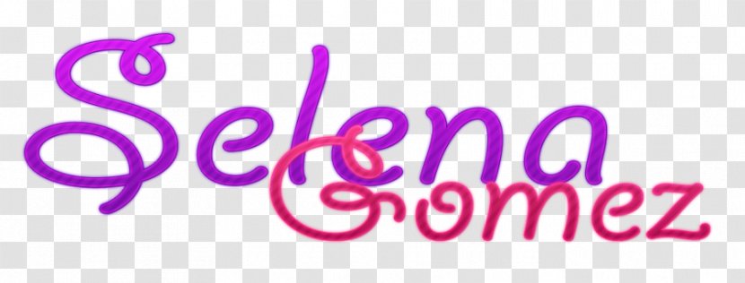 Text Logo Clip Art - Magenta - Selena Gomez Transparent PNG