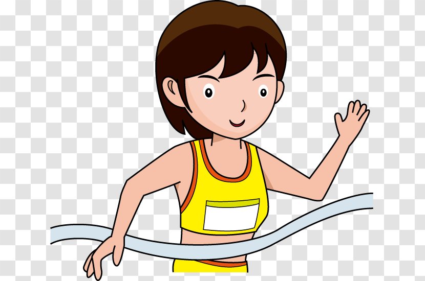 Thumb Human Behavior Physical Fitness Clip Art - Cartoon - Athletics Track Transparent PNG