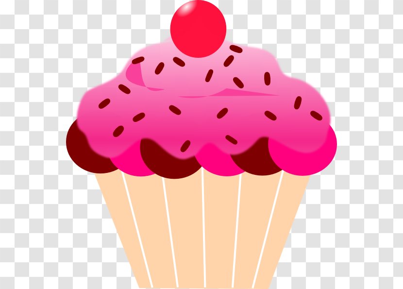 Cupcake Cakes Icing Birthday Cake Clip Art - Magenta - Pink Kartun Transparent PNG