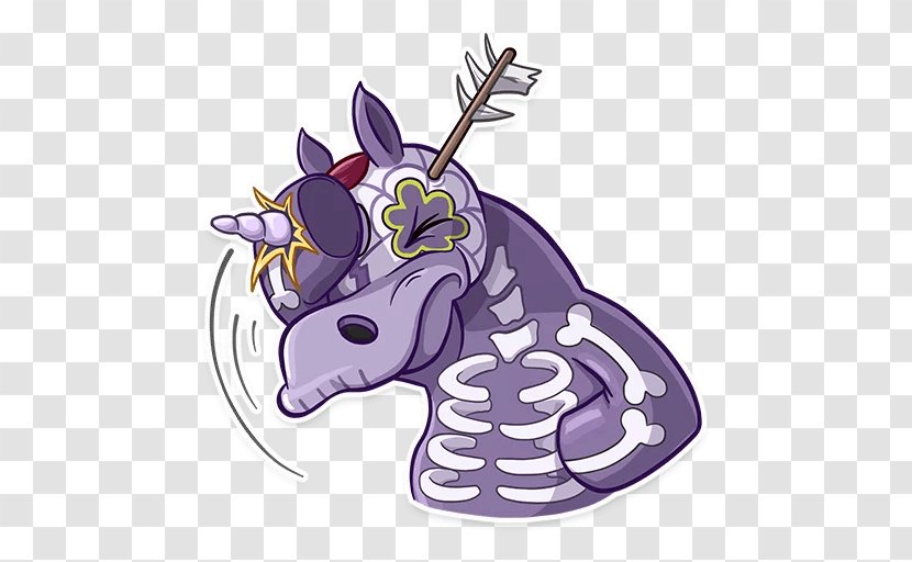 Sticker Unicorn Telegram Horse Clip Art - Organism Transparent PNG