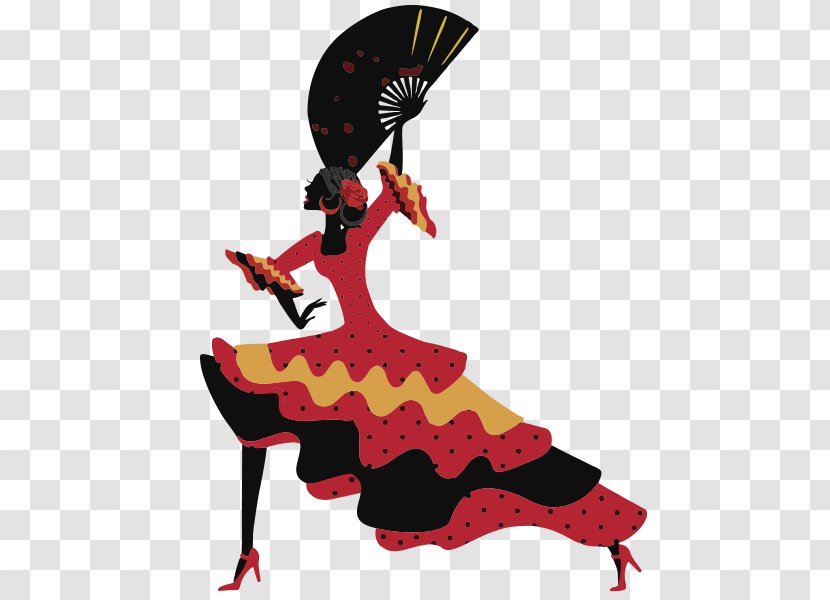 Clip Art Flamenco Illustration Dancer - Design Transparent PNG