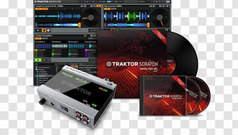 Native Instruments Traktor Scratch A6 Vinyl Emulation Software Disc Jockey - Frame Transparent PNG