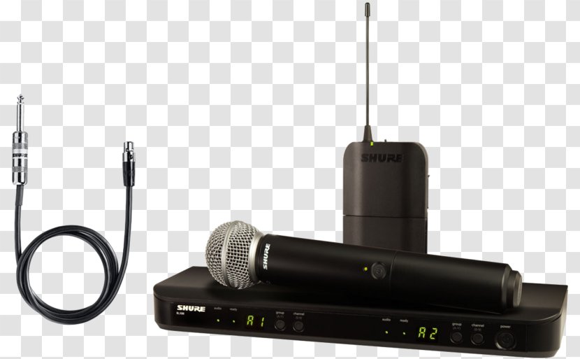 Shure SM58 Microphone Wireless SM31FH-TQG - Audio Equipment Transparent PNG
