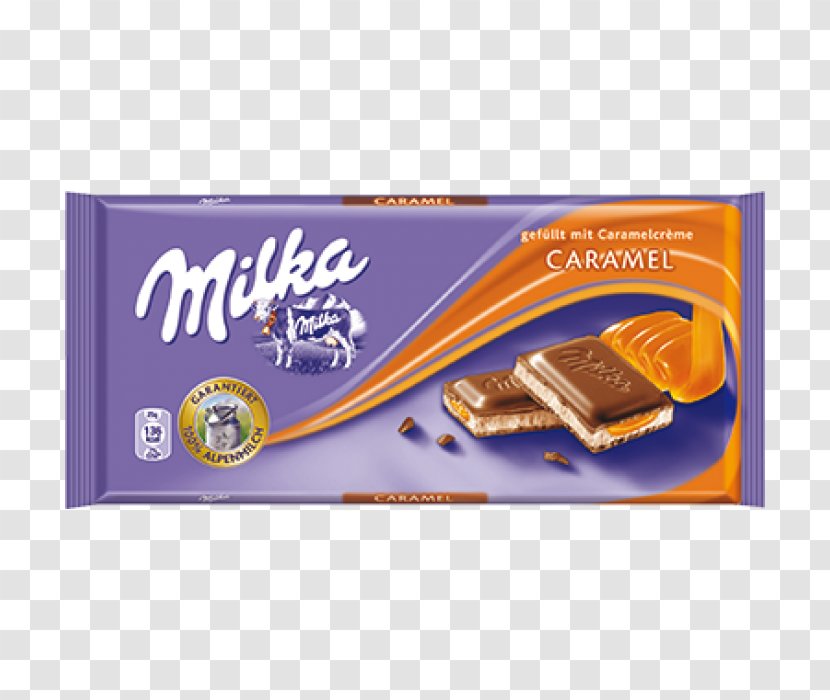 Chocolate Bar Cream Milka Fudge - Biscuits Transparent PNG
