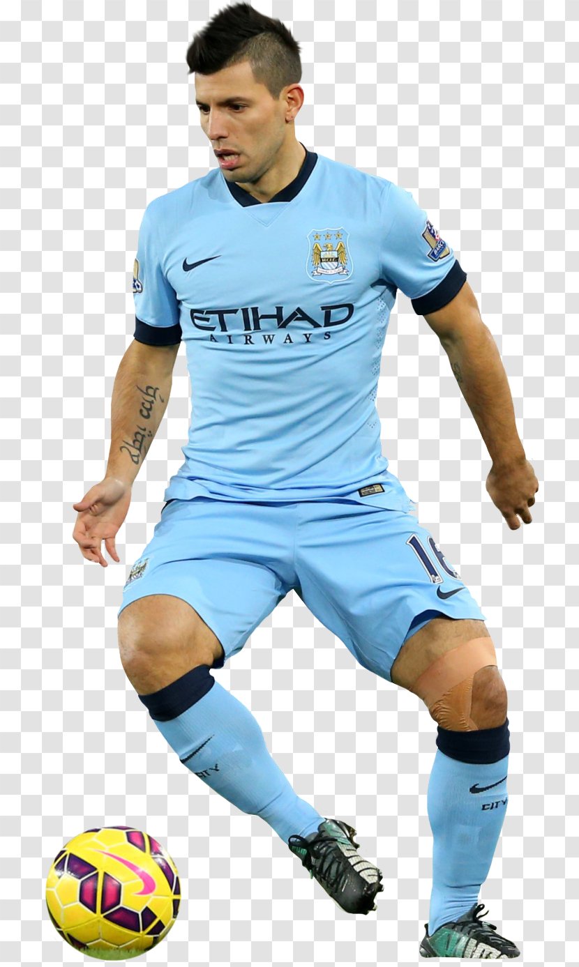 Sergio Agüero Jersey Sport Football Manchester City F.C. - Knee Transparent PNG