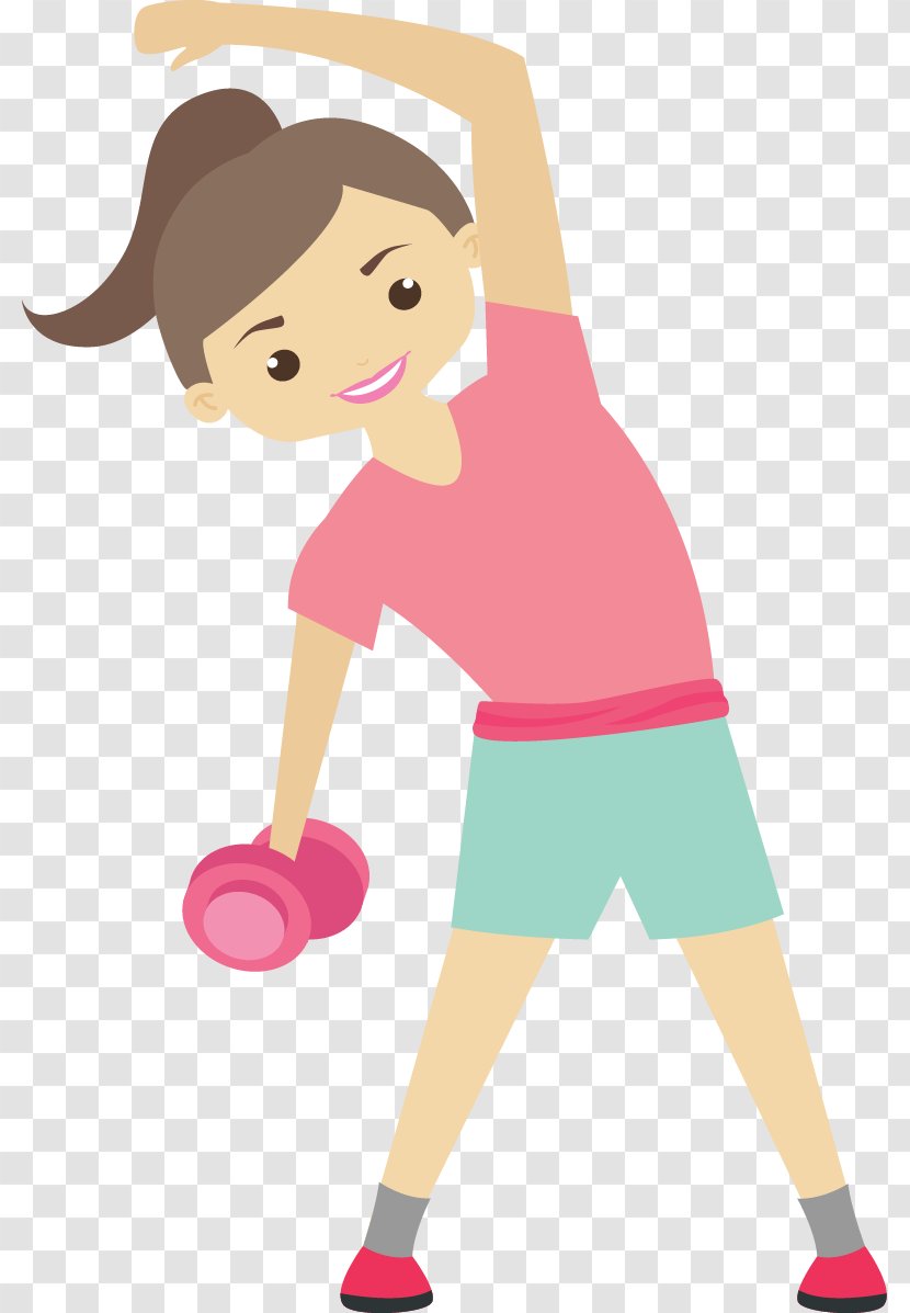 Sport Character Female Woman - Watercolor - Fitness Transparent PNG