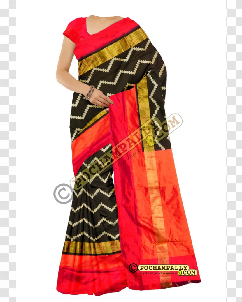 Bhoodan Pochampally Silk Sari Saree Ikat Transparent PNG