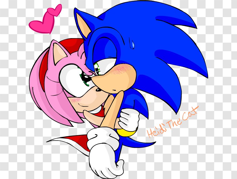Amy Rose Sonic The Hedgehog Doctor Eggman And Black Knight Silver - Watercolor - Weding Transparent PNG