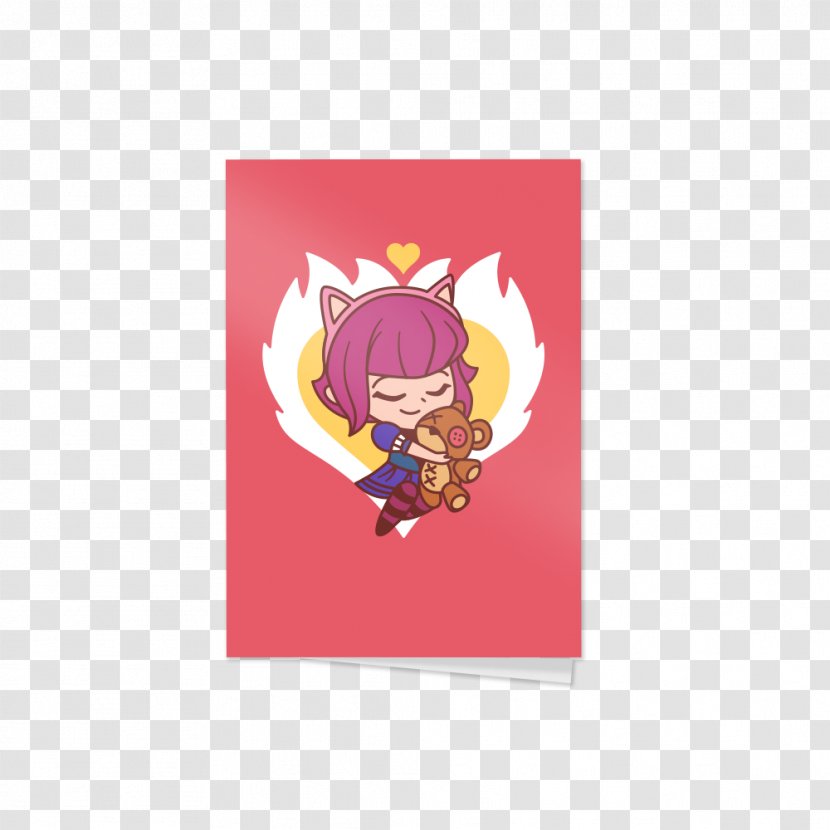 League Of Legends Riot Games Valentine's Day Ahri Gift - Fictional Character - Card Game Transparent PNG