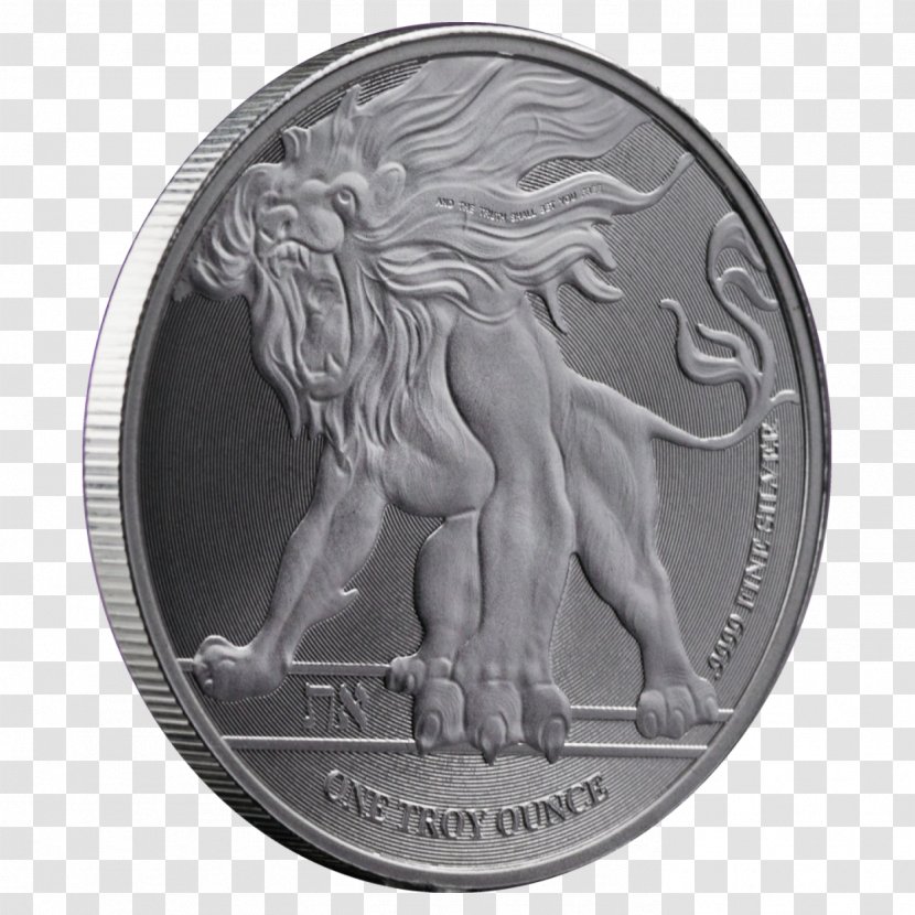 Lion Of Judah Bullion Coin Silver - Mane Transparent PNG