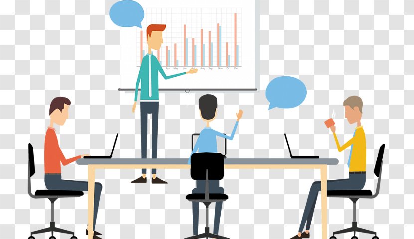 Business Meeting - Round Table - Team Furniture Transparent PNG